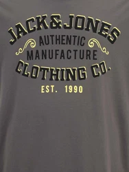 Jack & Jones Plus T-Shirt zitronengelb/dunkelgrau/schwarz