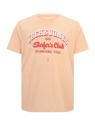 Jack & Jones Plus T-Shirt pfirsich/rot/weiß