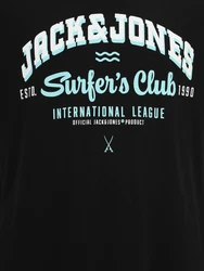 Jack & Jones Plus T-Shirt pastellblau/schwarz/weiß