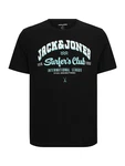 Jack & Jones Plus T-Shirt pastellblau/schwarz/weiß Jack & Jones Plus T-Shirt pastellblau/schwarz/weiß