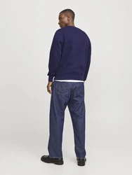 JACK & JONES Sweatshirt 'JORVesterbro' marine/weiß