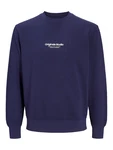 JACK & JONES Sweatshirt 'JORVesterbro' marine/weiß