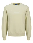 JACK & JONES Sweatshirt 'JORVesterbro' pastellgrün/weiß