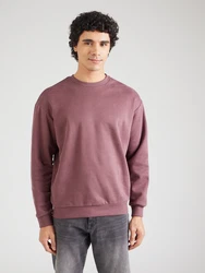 QS Sweatshirt mit Logostickerei mauve