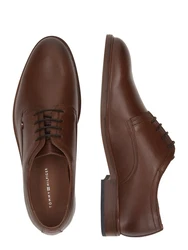 Tommy Hilfiger Schnürschuh HILFIGER THUNIT LEATHER SHOE cognac