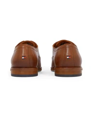 Tommy Hilfiger Schnürschuh HILFIGER THUNIT LEATHER SHOE cognac