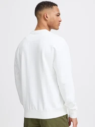 BLEND Sweatshirt 'Brody' oliv/schwarz/weiß