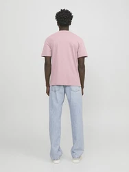 Jack & Jones T-Shirt JJEstar hellpink/weiß