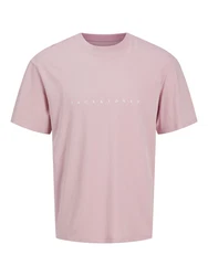 Jack & Jones T-Shirt JJEstar hellpink/weiß