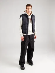 JACK & JONES Sweatshirt 'JJECorp' beigemeliert/navy/knallrot
