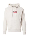 JACK & JONES Sweatshirt 'JJECorp' beigemeliert/navy/knallrot
