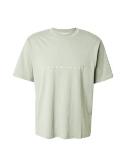 Jack & Jones T-Shirt JJEstar pastellgrn/wei