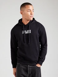 JACK & JONES Sweatshirt 'JJECorp' schwarz/weiß