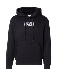 JACK & JONES Sweatshirt 'JJECorp' schwarz/weiß