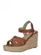 Lauren Ralph Lauren Sandale 'SOFFIA ESPDR-ESPADRILLES-WEDGE'  smeđa