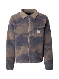 Jacke rauchblau / braun