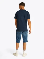 Tommy Jeans T-Shirt marineblau/kirschrot/weiß