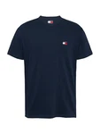 Tommy Jeans T-Shirt marineblau/kirschrot/weiß