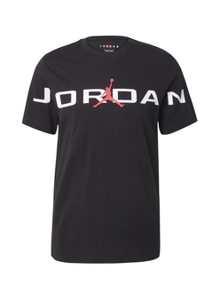 Jordan T-Shirt 'AIR' rot/schwarz/weiß
