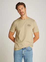 TOMMY HILFIGER T-Shirt camel / schwarz