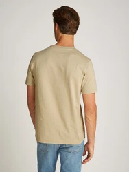 TOMMY HILFIGER T-Shirt camel / schwarz