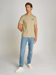 TOMMY HILFIGER T-Shirt camel / schwarz