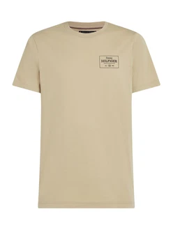 TOMMY HILFIGER T-Shirt camel / schwarz TOMMY HILFIGER T-Shirt camel / schwarz