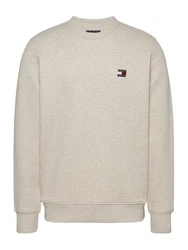 Tommy Jeans Sweatshirt TJM REG BADGE CREW EXT Grau/Braun/Khaki/Beige