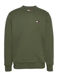 Tommy Jeans Sweatshirt TJM REG BADGE CREW EXT grün