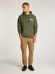 Tommy Jeans Sweatshirt TJM REG ENTRY GRAPHIC HOODIE EXT mit Logo grün