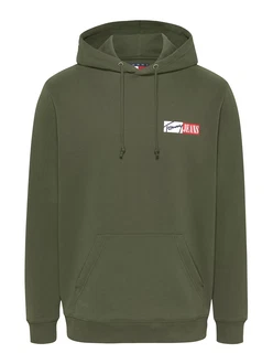 Tommy Jeans Sweatshirt TJM REG ENTRY GRAPHIC HOODIE EXT mit Logo grün Tommy Jeans Sweatshirt TJM REG ENTRY GRAPHIC HOODIE EXT mit Logo grün