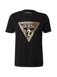 GUESS T-Shirt gold/schwarz