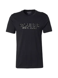 GUESS T-Shirt schwarz/weiß