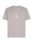 Calvin Klein Jeans T-Shirt grau/hellgrau/orange