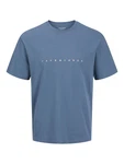 Jack & Jones Plus T-Shirt 'JJESTAR' cyanblau/weiß