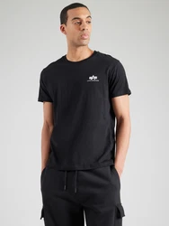 Alpha Industries Rundhalsshirt Basic T Small Logo 2 Pack schwarz/weiß