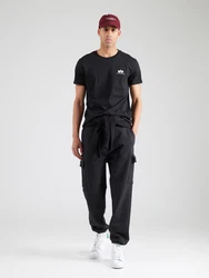 Alpha Industries Rundhalsshirt Basic T Small Logo 2 Pack schwarz/weiß