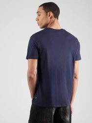 GUESS T-Shirt marineblau/gold