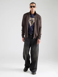 GUESS T-Shirt marineblau/gold