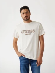 GUESS T-Shirt camel/hellbeige/dunkelbraun