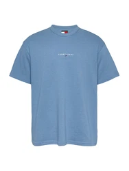 Tommy Jeans T-Shirt blau/weiß