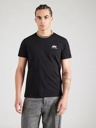 Alpha Industries Rundhalsshirt Basic T Small Logo 2 Pack schwarz/weiß