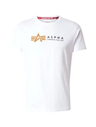 ALPHA INDUSTRIES T-Shirt gold/schwarz/weiß