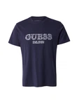 GUESS T-Shirt taubenblau/dunkelblau/weiß