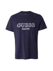 GUESS T-Shirt taubenblau/dunkelblau/weiß