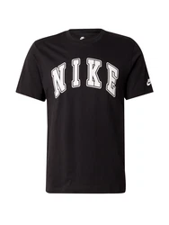 Nike Sportswear T-Shirt 'CLUB' schwarz/weiß
