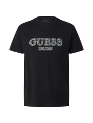 GUESS T-Shirt grn/rosa/schwarz