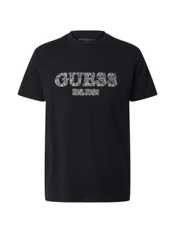 GUESS T-Shirt grn/rosa/schwarz