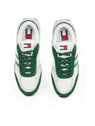 Tommy Jeans Sneaker Ess Technical Running grn/wei