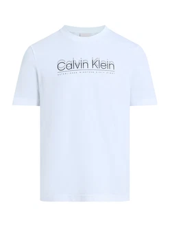 Calvin Klein T-Shirt CP-DOUBLE LOGO T-SHIRT weiß